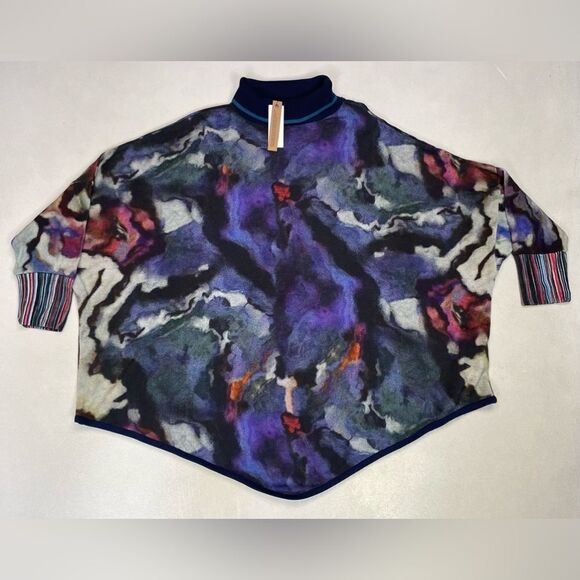 Anthropologie Kavita Poncho Sweater Women Size XS Small Multicolor NWT - Picture 1 of 8
